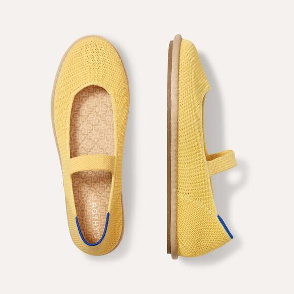 Rothy's Denim - Rothy's The Cruiser Mary Jane - Sunbeam Raffia-Knit Size 10.5